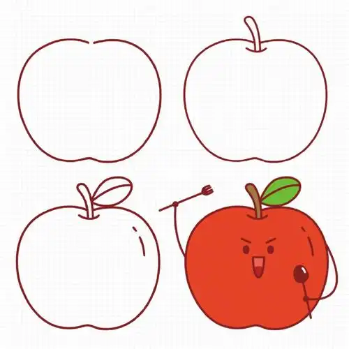 简笔画水果