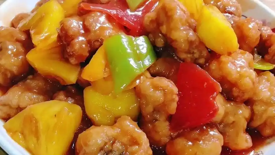 菠萝糖醋排骨正宗做法色泽鲜艳开胃下饭我家小孩最爱吃