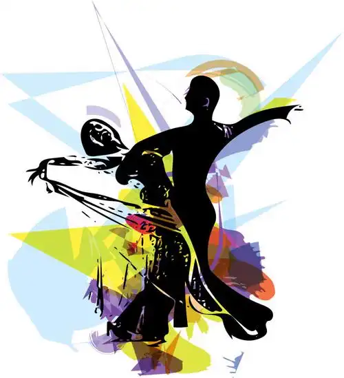 矢量拉丁舞插图