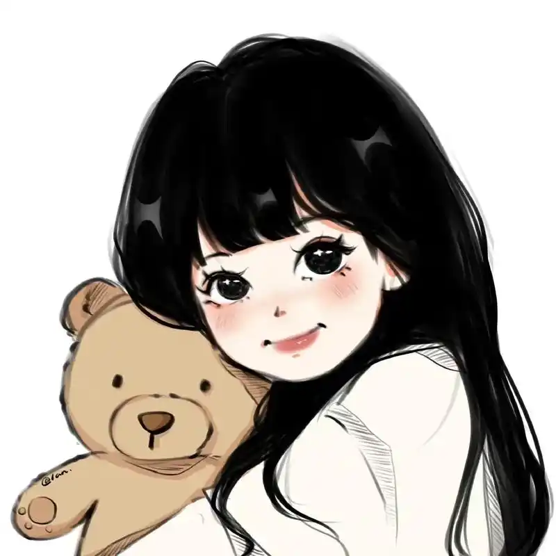 可爱手绘女生头像.#女生头像 #闺蜜头像 #动漫女头 - 抖音