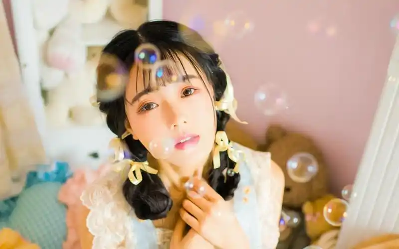 > 清纯美女唯美梦幻写真高清桌面壁纸(1920x1080)