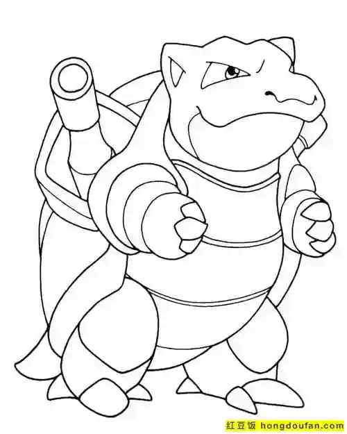 11张神奇的口袋宝贝比卡丘填色图片大全 | 红豆饭小学生简笔画大全