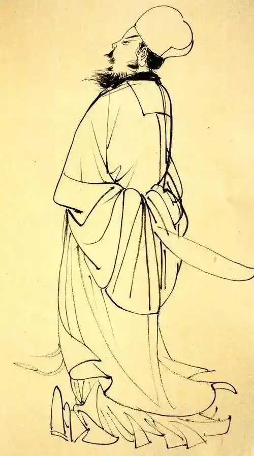 书画联盟丨一组白描人物线描底稿 ——临摹线条练习|速写_网易订阅