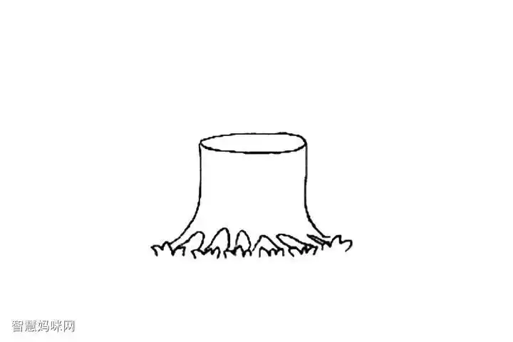 幼儿简笔画树坑