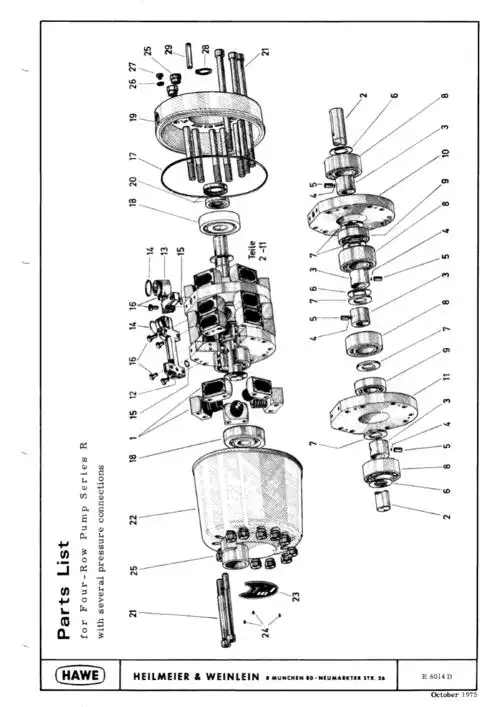 hawe柱塞泵爆炸图