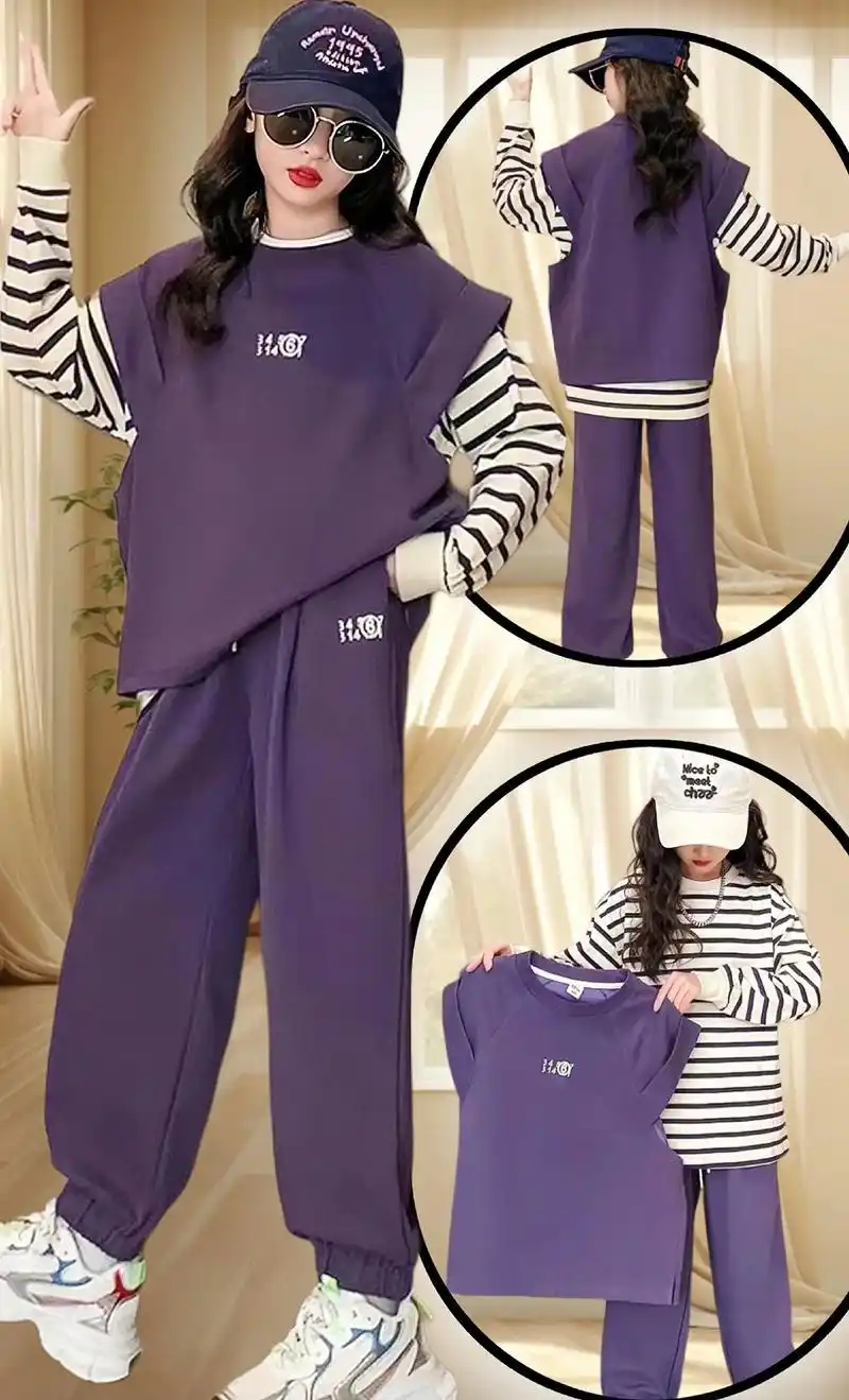 这一身儿童休闲套装,穿上好洋气啊!