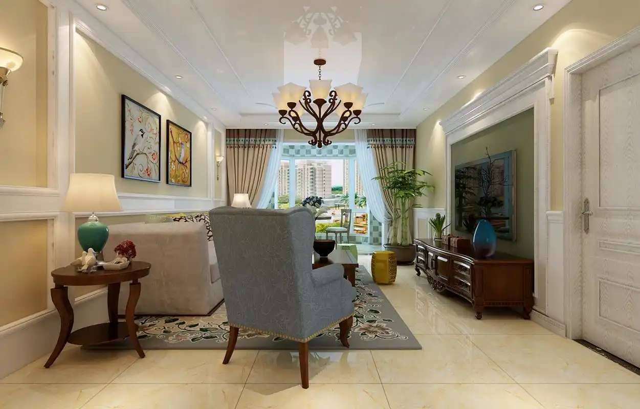 美式玄关装修效果图片