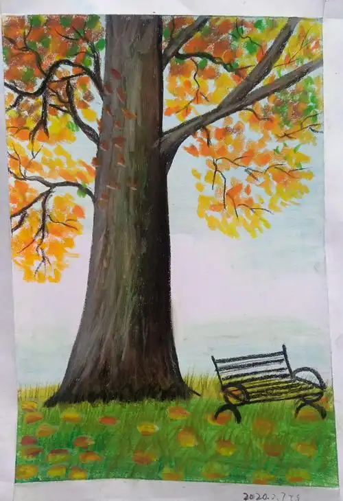 我的第一本油画棒风景画