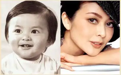 盘点娱乐圈10大女明星童年照对比图