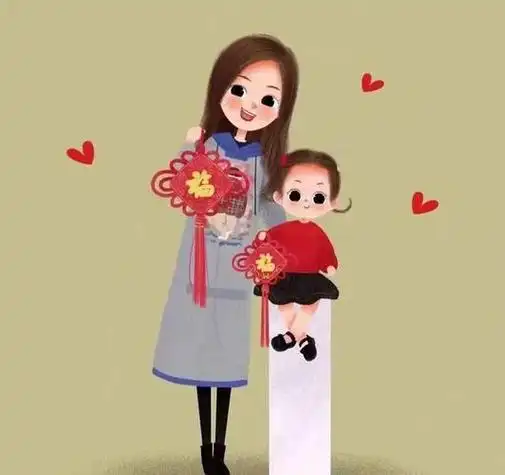 今日头条更新亲子妈妈系列卡通头像