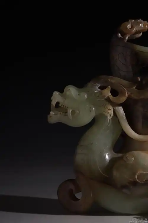 汉代高古玉螭龙爵杯 - 中华古玩网 - 古董收藏,古玩收藏,古玩鉴定