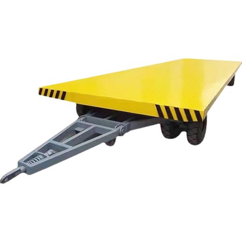 厂区车间物流重型货物周转大吨位搬运四轮拖挂叉车拖车 3吨平板车定金