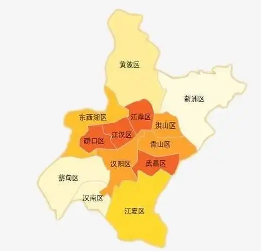 武汉市有哪13个辖区又分别管辖哪些街道