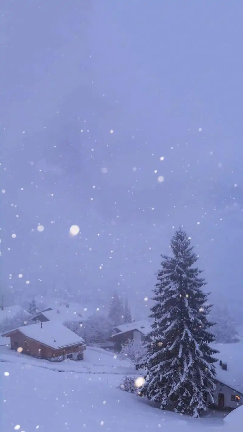 梦幻唯美冬日雪景图片手机壁纸