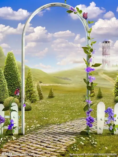 春天仙境童话世界图片