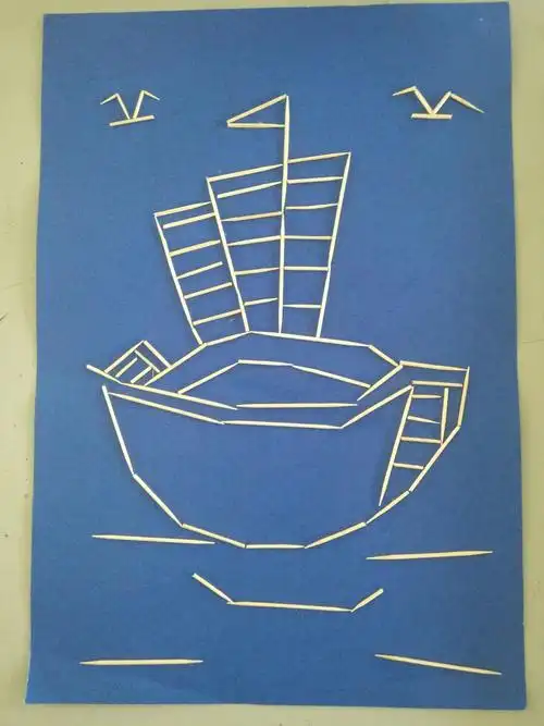 手工作品(牙签贴画)