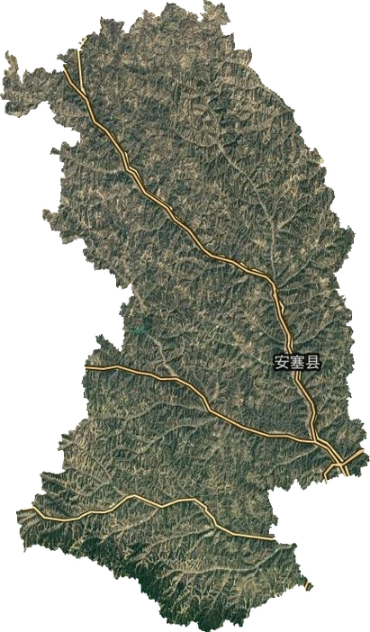 安塞区高清卫星地图