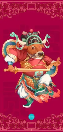 2021发财牛手机壁纸牛年全屏壁纸春节壁纸转运壁纸