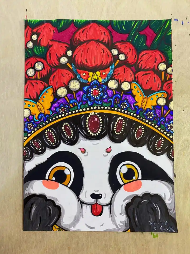 国风插画|马克笔手绘|附线稿步骤图 9999更新啦!更新啦!