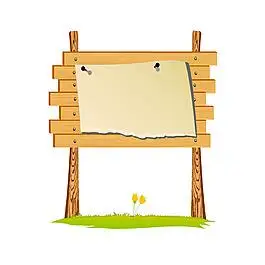 创意木板多款木板指示栏夏日公告栏手绘木板公告栏元素木板牌木板公告