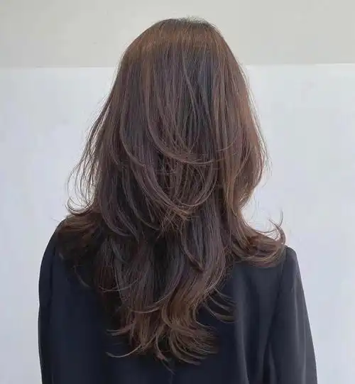 长发也可以纹理烫#三亚美发店  #三亚美发师  #中长发发型  #长发