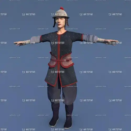 士兵  古代士兵  明朝士兵   影视动画模型