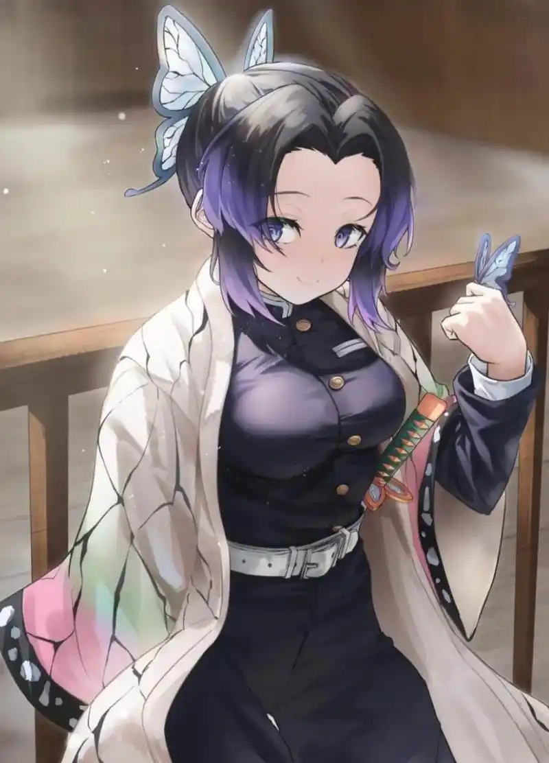 莫西莫西#鬼灭之刃 #蝴蝶忍 #唯美壁纸 - 抖音