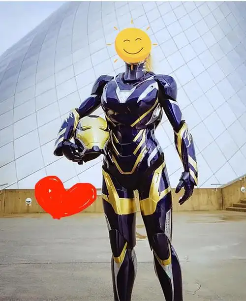 官方旗舰钢铁侠头盔可穿戴盔甲cos服装战衣落地摆件diy手工eva模型抖