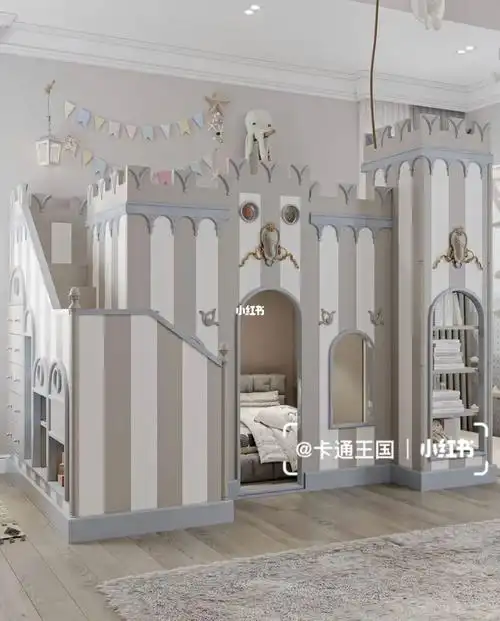 欧式奢华公主城堡床每个细节展示非凡气质