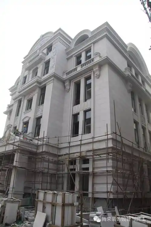 豪华独栋别墅石材干挂幕墙案例赏析