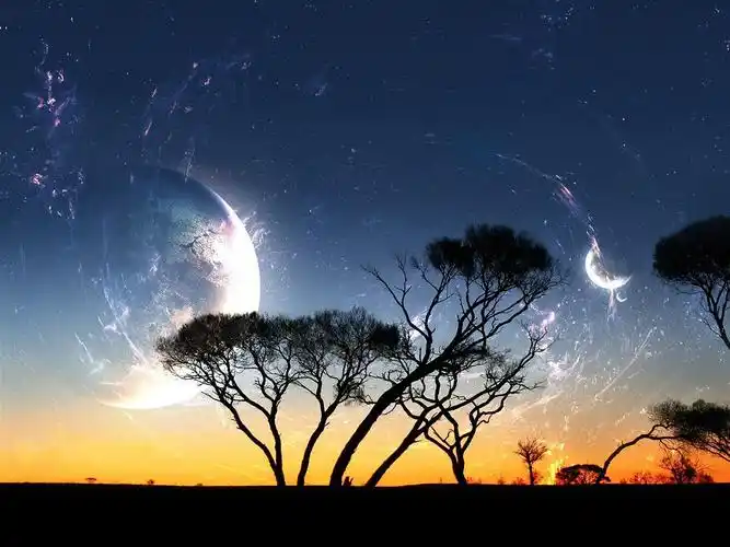 八月十五的月亮,高清壁纸,风景图片-回车桌面