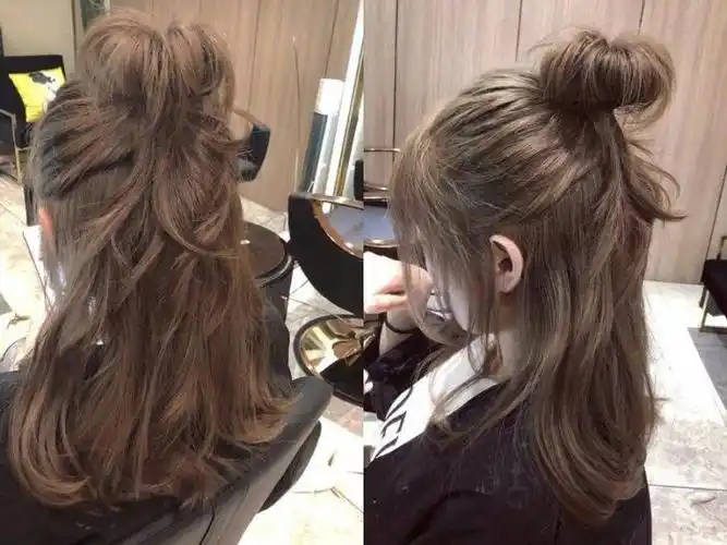 半丸子头怎么扎好看(风靡整个时尚圈的半扎丸子头)