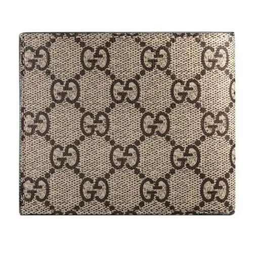 正品gucci/古奇男包酷奇双g蜜蜂印花男士新款古驰休闲短款钱包op