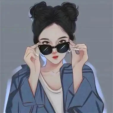 酷酷好看的手绘风最靓最新女头像 超火不易撞的动漫手绘酷拽女头_女生