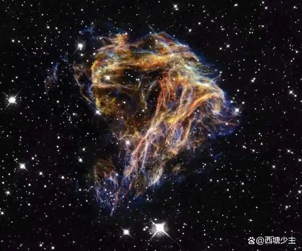 这张哈勃太空望远镜的图像显示了一颗被认为创造了磁星的超新星残骸.