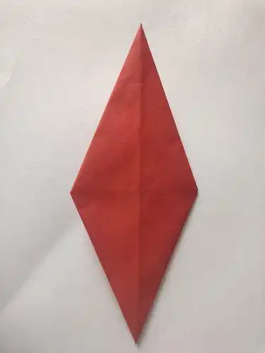 七1班听课不停学家居活动折纸之单菱形