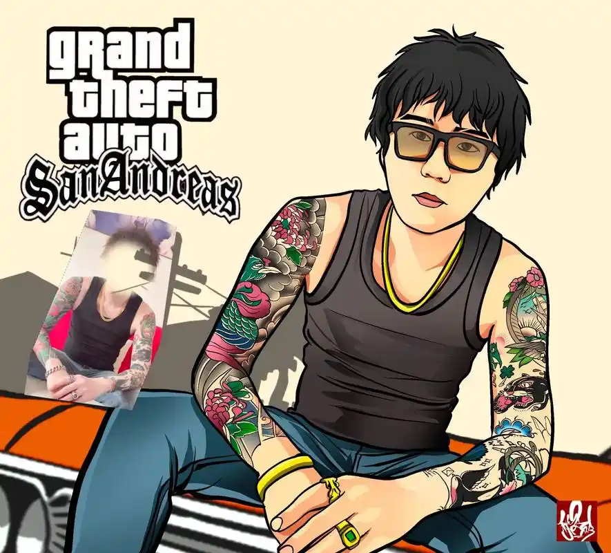 原创作品 #gta #gta头像#头像设计 #r星 - 抖音