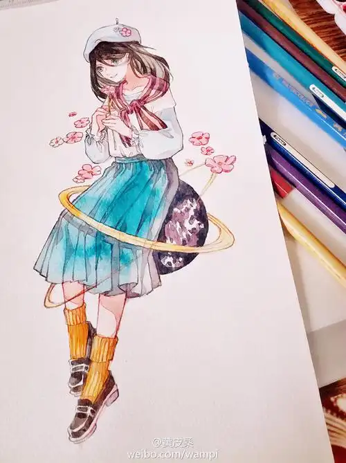 画师:黄皮桑水彩【已授权】 - 堆糖,美图壁纸兴趣社区