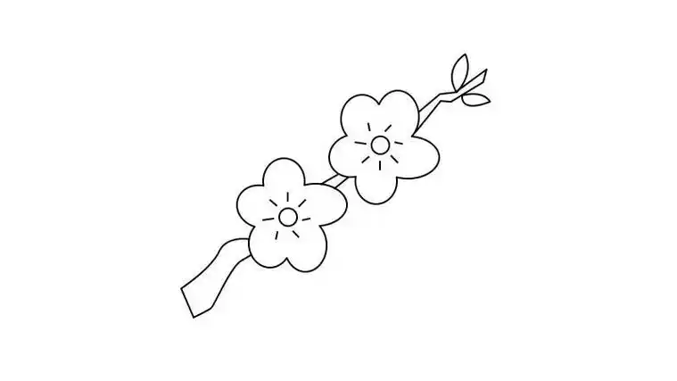 梅花简笔画