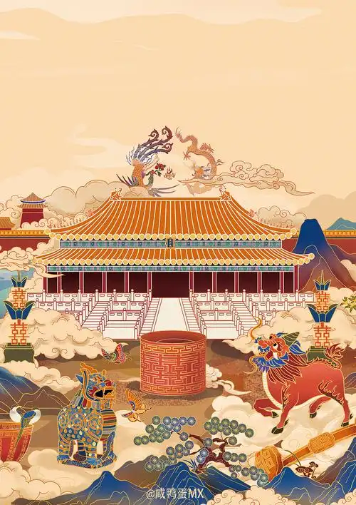 周生生i故宫宫廷文化kv主视觉插画设计 - 原创作品 - 站酷(zcool)