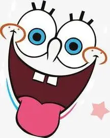 卡通女孩吐舌头简笔画