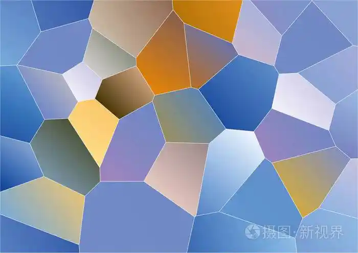 多彩的几何图案三角形多边形设计矢量背景