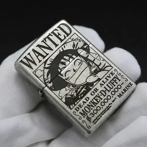 原装正品zippo打火机正版 古银海贼王路飞 男士煤油防风礼盒 刻字