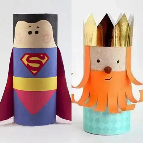 用完卫生纸的 纸筒我们还可以装饰加工成笔筒或好看的工艺品.