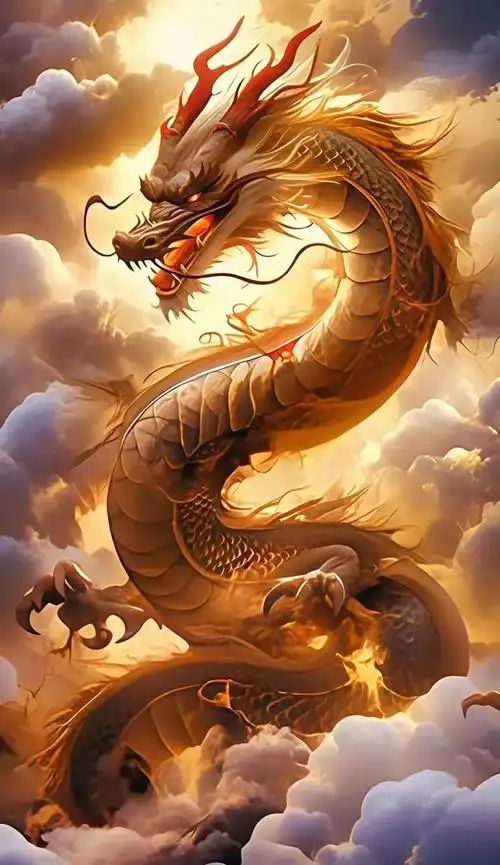 "金龙飞天·祥瑞富贵·"至尊神兽壁纸~ #随手拍的冬季封神照片