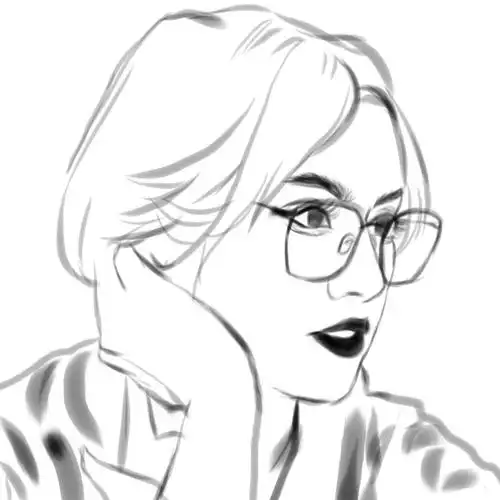 插画头像|禁忌女孩尤里|附步骤图_插画_头像_线稿_宁静_我的插画分享