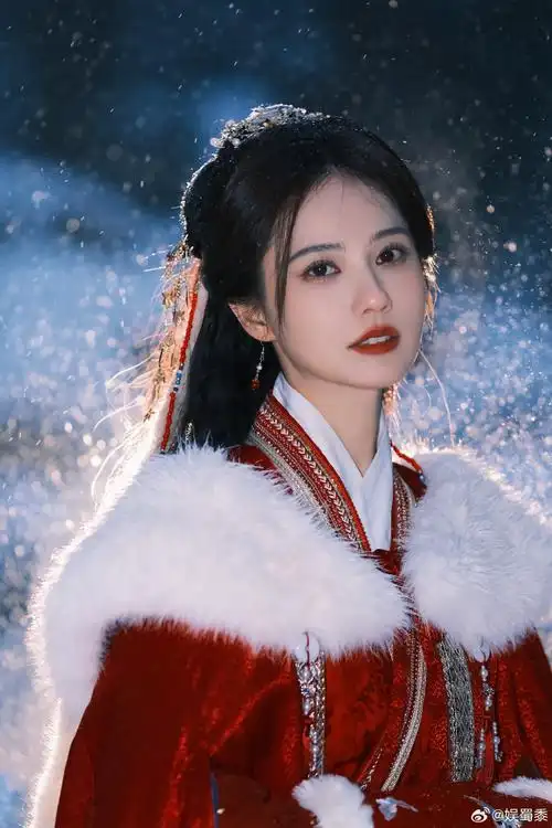 #姜珮瑶雪地红衣氛围感##姜珮瑶宜古宜今#