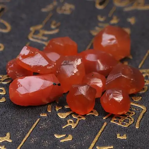 古珍无优化南红玛瑙原石保山原料毛料原矿冰红柿子红南红466送长辈