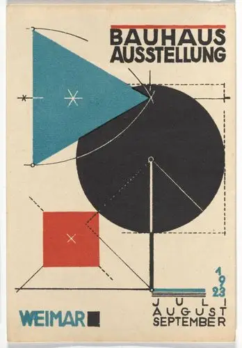 20张首届"包豪斯主义"明信片 它们影响了20世纪的现代设计