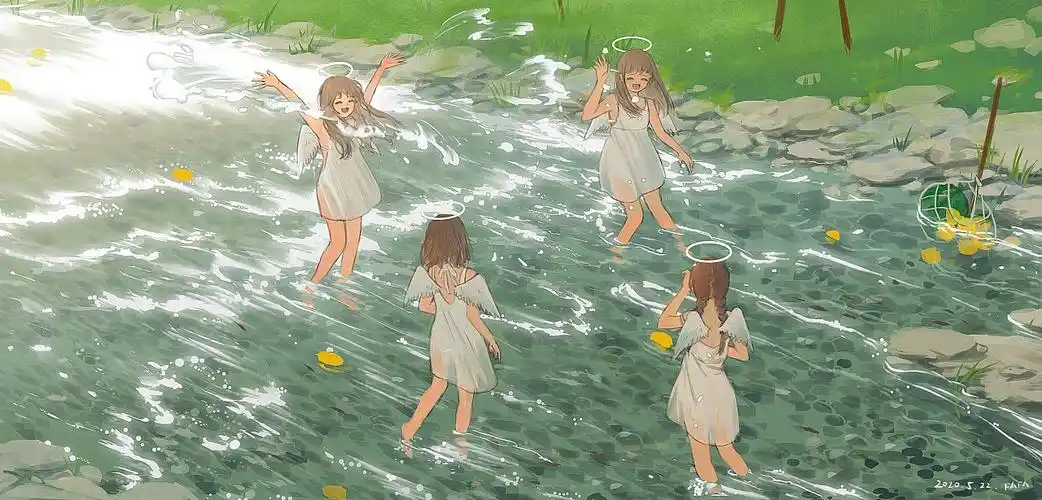 玩水|插画|创作习作|是花花子呀 - 原创作品 - 站酷 (zcool)